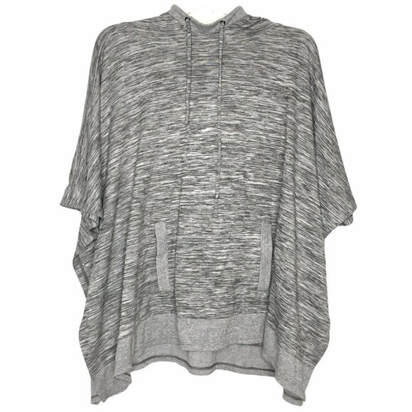 Talbots Knit Space Dye Hooded Sweatshirt Poncho OS - Picture 8 of 8